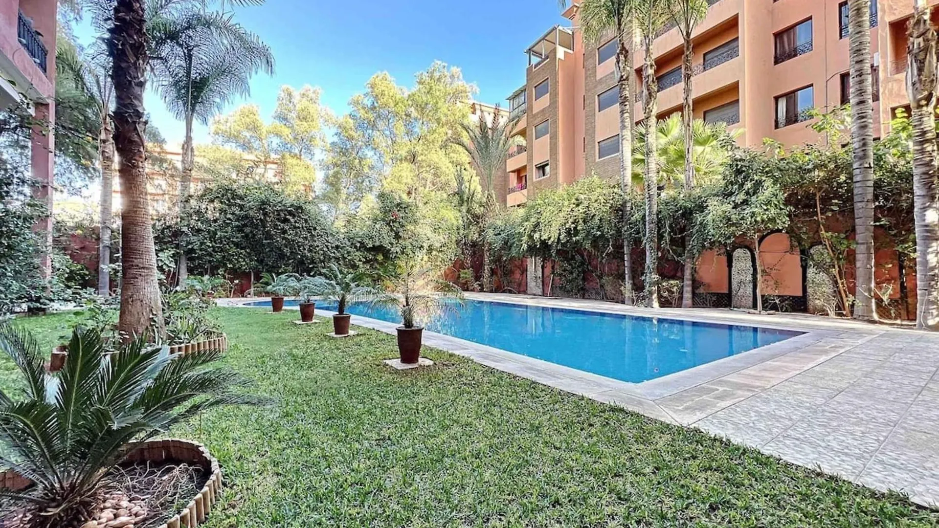 Ferienwohnung Piscine - 92 m2 - Lit 160x200 - Hivernage Marrakesch